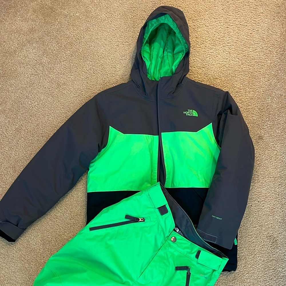 The North Face insulated, waterproof ski jacket and pants